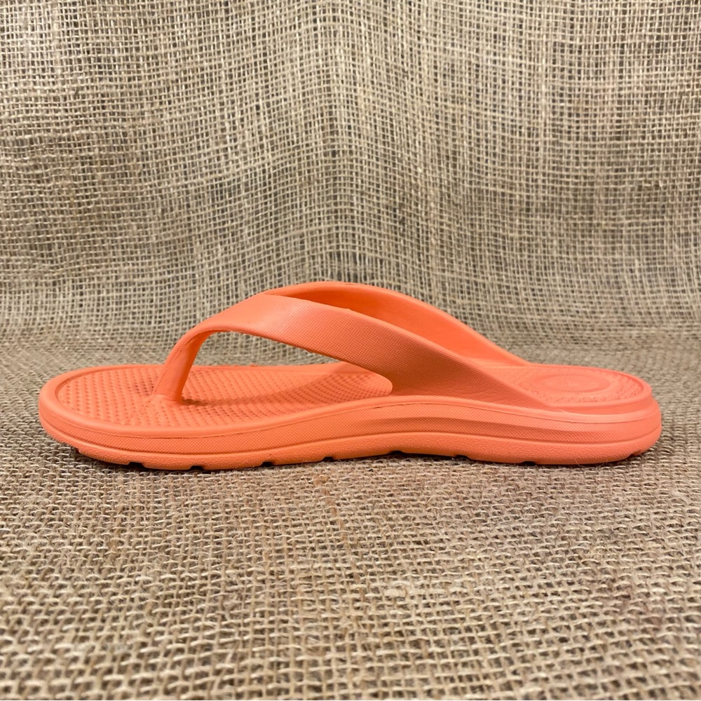 Totes Sandals Flip Flops Sol bounce Peach  Thongs Size 8 - Picture 8 of 11